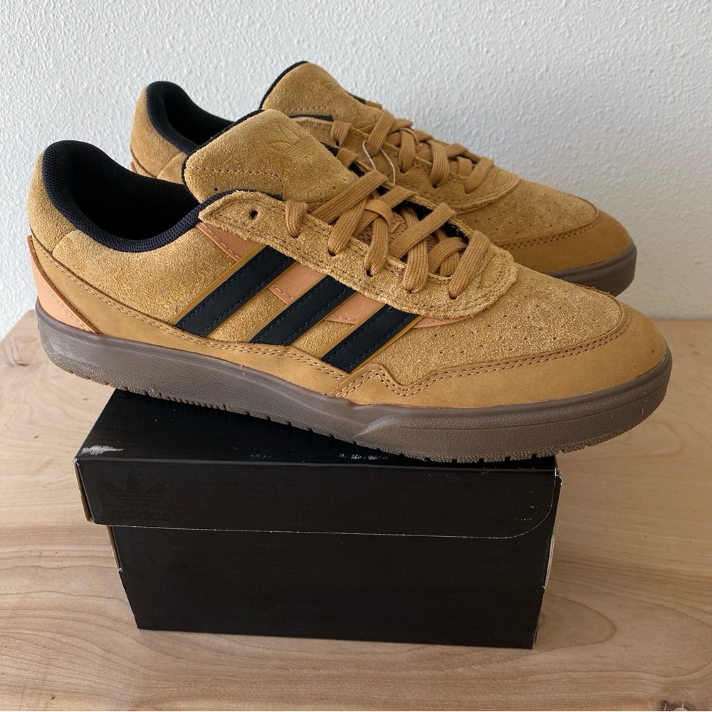 Adidas Tyshawn 2 Brown Suede Skateboarding Shoe - Size 9